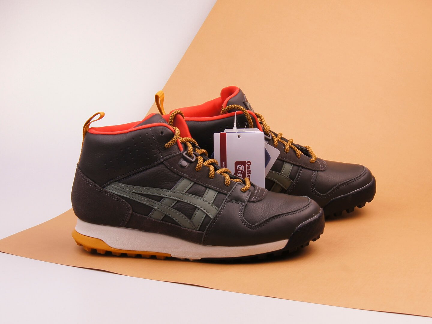  Onitsuka  Tiger  Winterized Boots  dark sepia burnt 